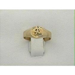 Chevaliere femme or jaune 18 carats
