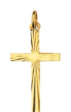 croix fantaisie plaqué or