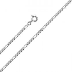 Collier Maille Marine Alterné OR Blanc 9 Carats