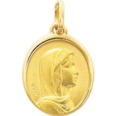 Médaille Vierge Ovale OR Jaune 18 carats