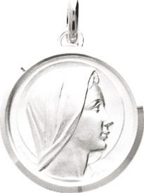 Médaille vierge argent rhodié