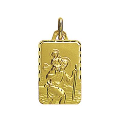 Médaille St Christophe OR Jaune 18 Carats