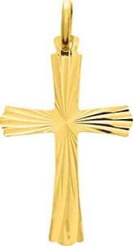 croix fantaisie plaqué or