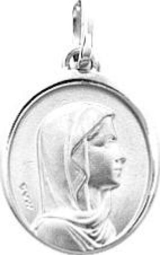 Médaille vierge argent rhodié
