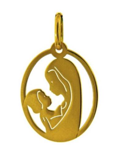 Médaille, Ovale, Vierge à l'Enfant,  Ajourée, Augis 3500027000