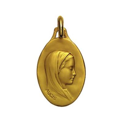 Médaille, Vierge de Profil Droit Or jaune 16 mm