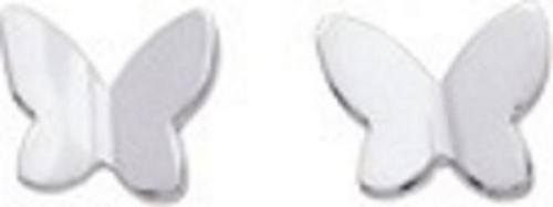 Boucles d'oreilles Clous  Papillon OR Blanc 9 Carats